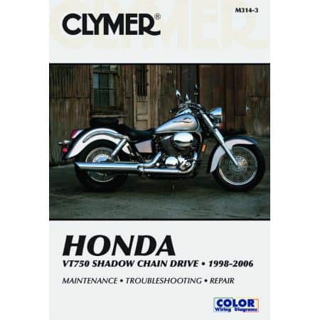 VT750 Shadow Chain Drive 98-06 Revue technique Clymer HONDA Anglais