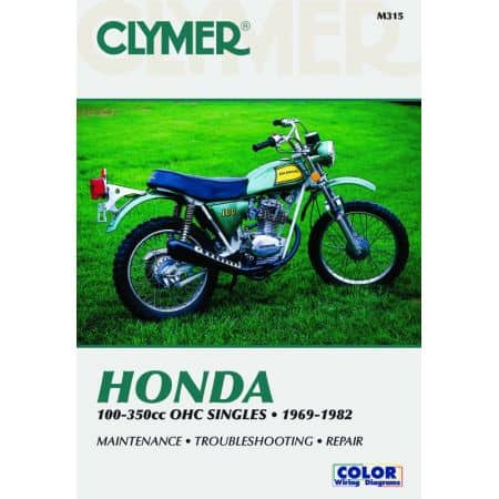 OHC Singles 100-350cc 69-82 Revue technique Clymer HONDA Anglais