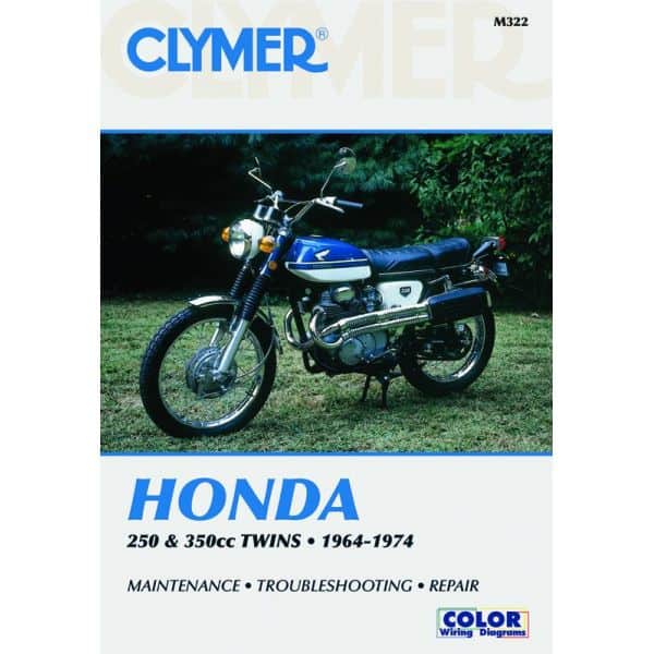 250-350cc Twins 64-74 Revue technique Clymer HONDA Anglais