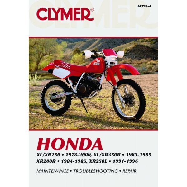 XL/XR250 78-00, XL/XR350R 83-85, XR200R Revue technique Clymer HONDA Anglais