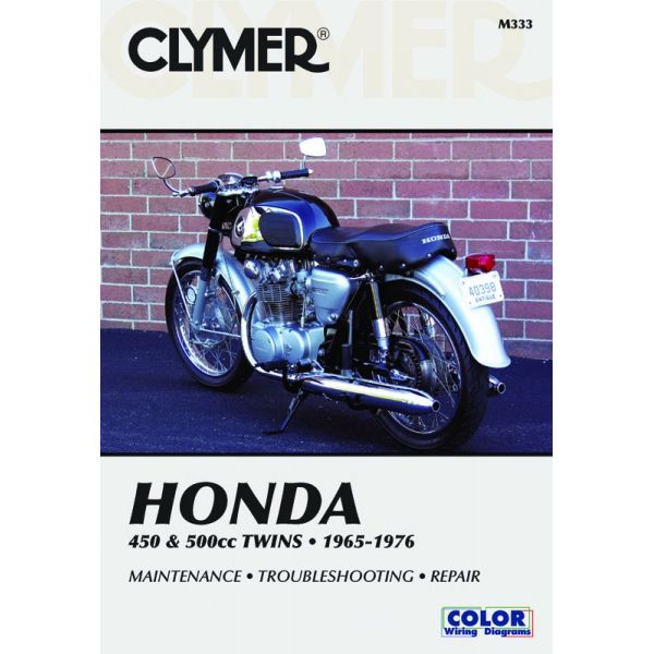 450 & 500cc Twins 65-77 Revue technique Clymer HONDA Anglais