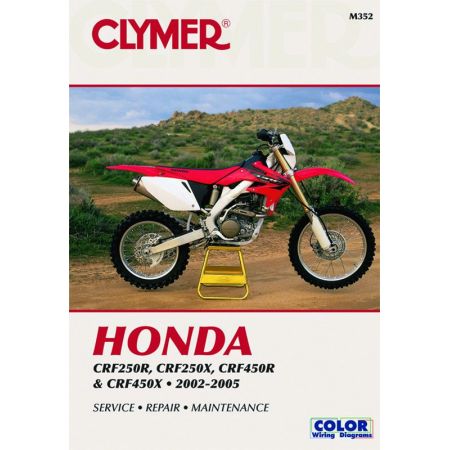 CRF250R, CRF250X CRF450R 02-04 Revue technique Clymer HONDA Anglais
