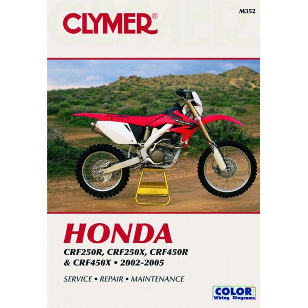 CRF250R, CRF250X CRF450R 02-04 Revue technique Clymer HONDA Anglais