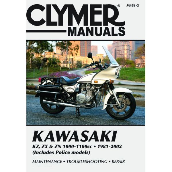 KZ, ZX , ZN 1000-1100cc 81-02 Revue technique Clymer KAWASAKI Anglais