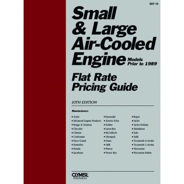 Small & Large Engine Flat Rate -89 Revue technique Haynes Clymer Anglais
