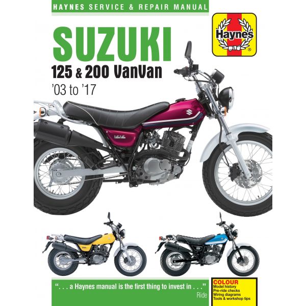 RV 125-200 03-16 Revue technique Haynes SUZUKI Anglais