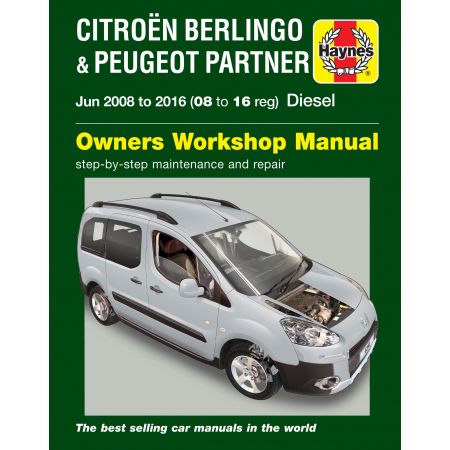 Berlingo-Partner 08-16 Revue Technique Haynes PEUGEOT CITROEN Anglais