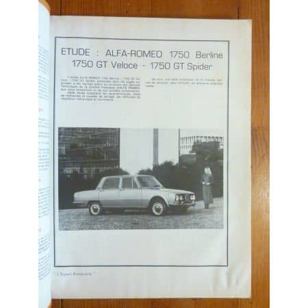1750 GT Veloce Revue Technique ALFA