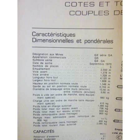 GS 1015 Revue Technique CITROEN