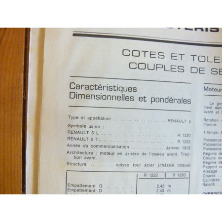 R5 L- TL Revue Technique RENAULT