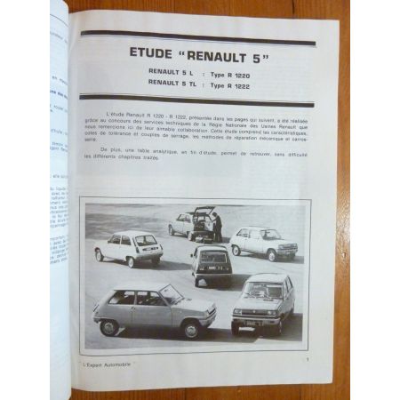 R5 L- TL 72- Revue Technique RENAULT