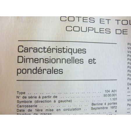 104 Revue Technique Peugeot