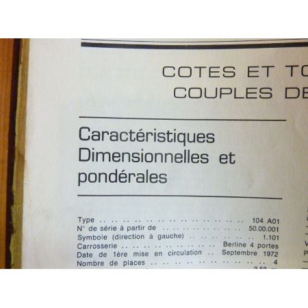 104 Revue Technique Peugeot