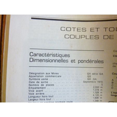 GS 1015 Revue Technique CITROEN