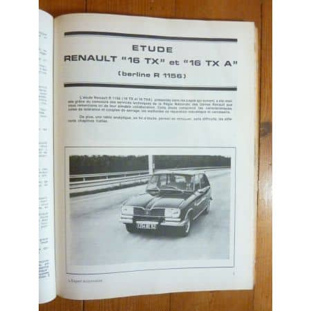 R16 TX -80 Revue Technique RENAULT