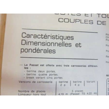 Passat Revue Technique VW