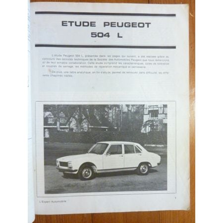 504 L Revue Technique PEUGEOT