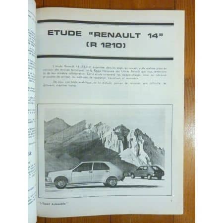 R14 -81 Revue Technique RENAULT