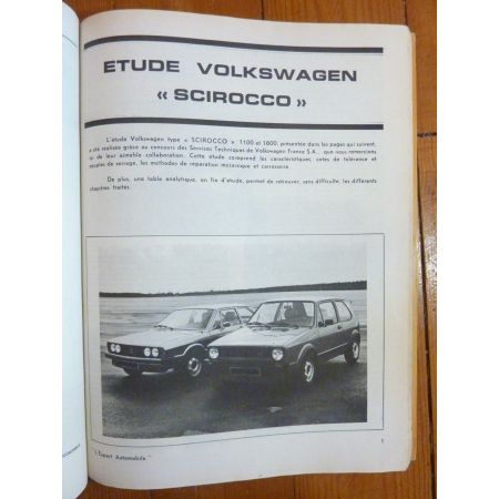 Scirocco -81 Revue Technique VW