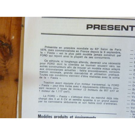 Fiesta Revue Technique FORD