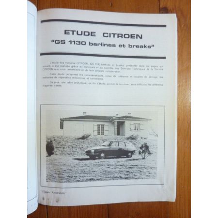 GS 1130 Revue Technique CITROEN