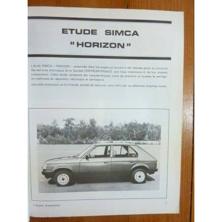 Horizon Revue Technique SIMCA