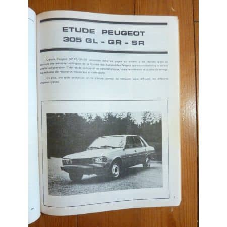 305 -80 Revue Technique Peugeot