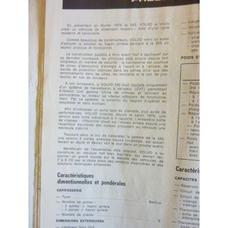 343 Revue Technique VOLVO