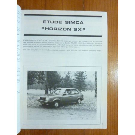 Horizon SX 79-80 Revue Technique SIMCA