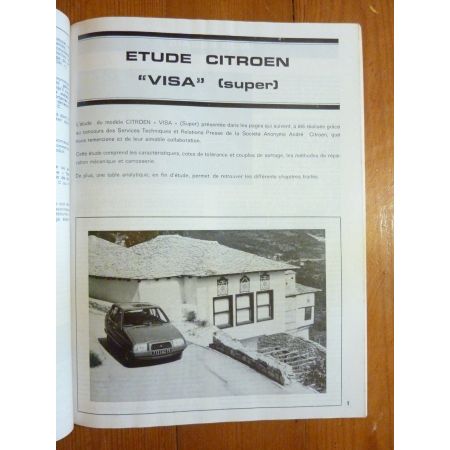 Visa  Revue Technique CITROEN