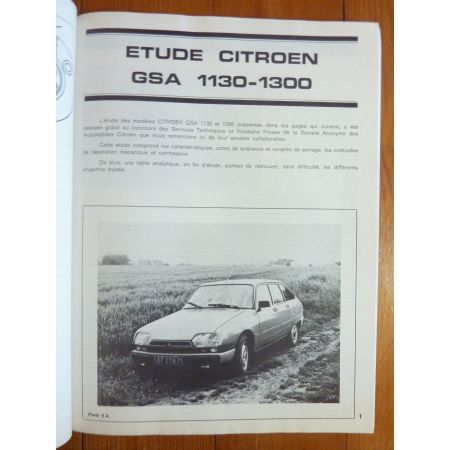 GSA-82  Revue Technique CITROEN