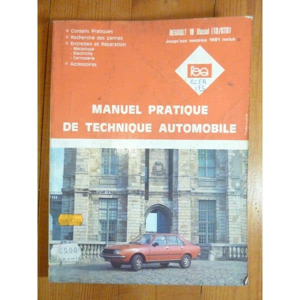 R18 TD GTD -81 Revue Technique RENAULT