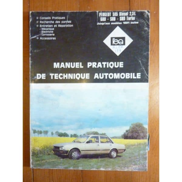 505 D -81 Revue Technique Peugeot