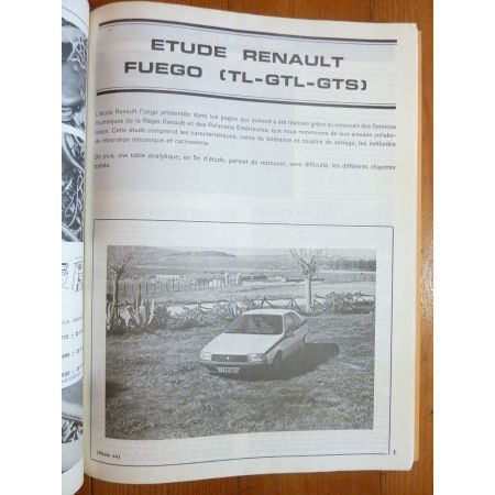 Fuego -83 Revue Technique RENAULT