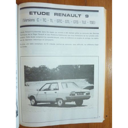 R9 ess 86- Revue Technique RENAULT