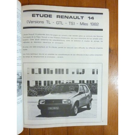 R14 82 Revue Technique RENAULT