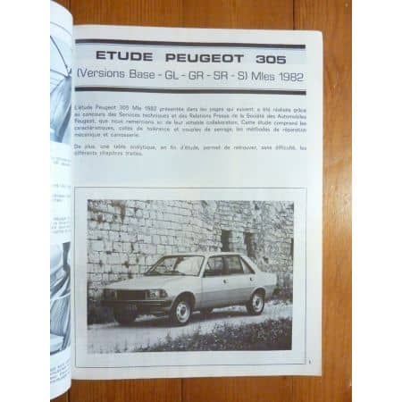 305 Ess 82 Revue Technique Peugeot