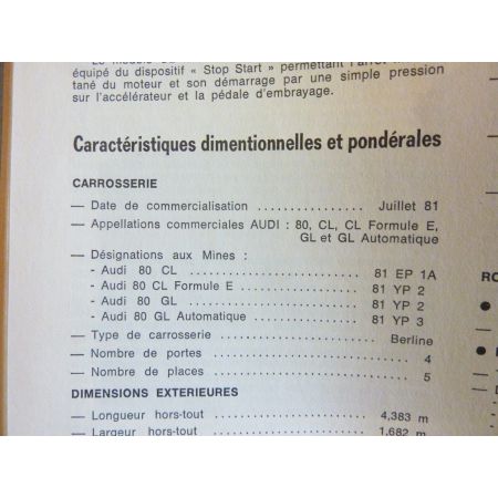 80 Revue Technique AUDI