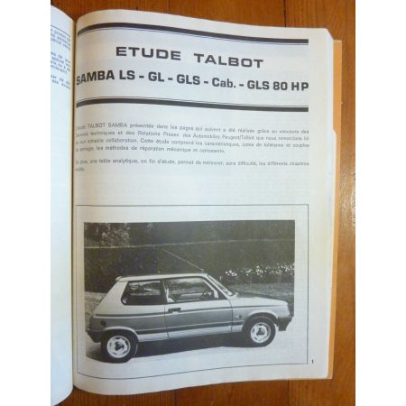 Samba Revue Technique TALBOT