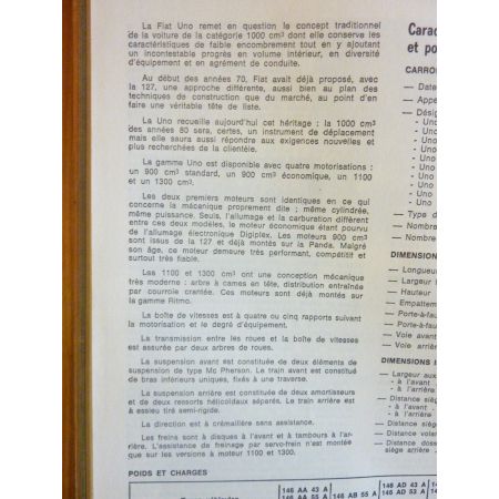 Uno Revue Technique FIAT