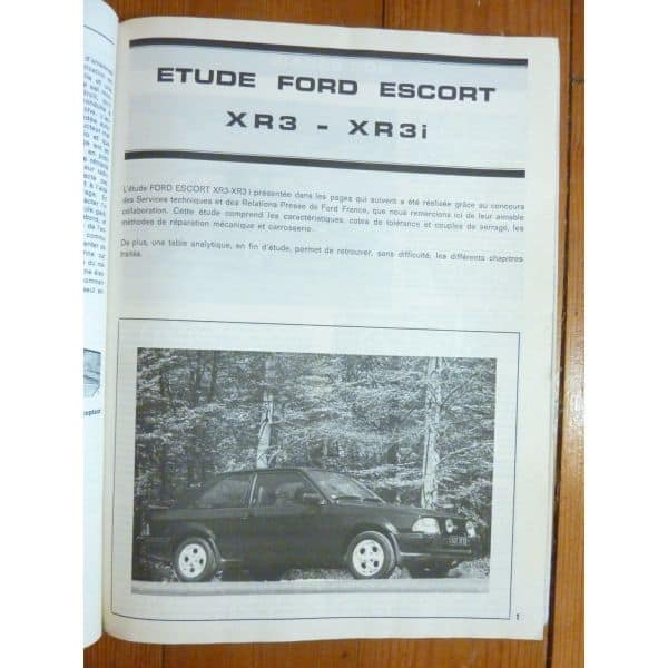 Ford Escort Xr3i Fiche Technique