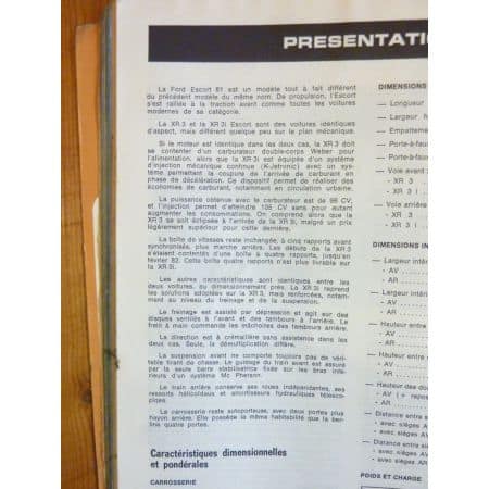 XR3i Revue Technique FORD