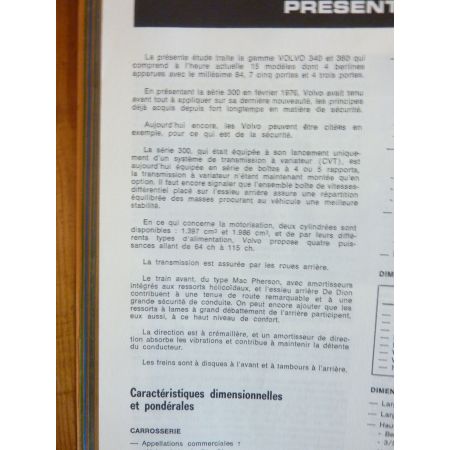 340-360 84 Revue Technique VOLVO