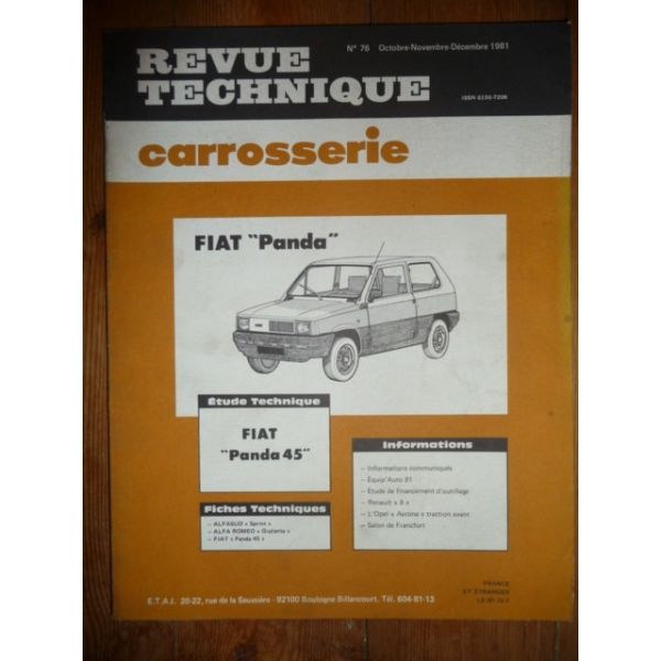 Panda 45 Revue Technique Carrosserie Fiat