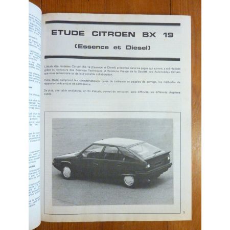 BX 19 Revue Technique CITROEN
