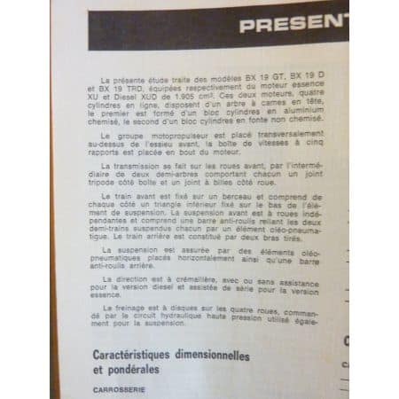 BX 19 Revue Technique CITROEN
