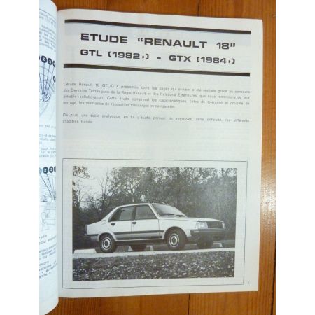 R18 Ess 82- Revue Technique RENAULT