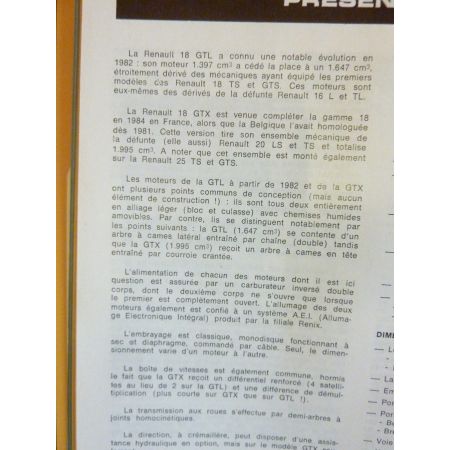 R18 Ess 82- Revue Technique RENAULT