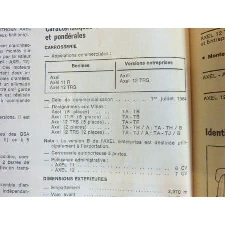 Axel Revue Technique CITROEN