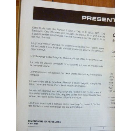 R9-R11 Ess Revue Technique RENAULT